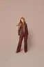 Calca Wide Leg Classic Wave Com Twill