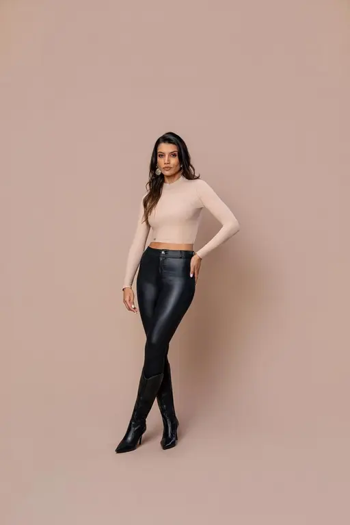Cropped Canelado Flanelatto