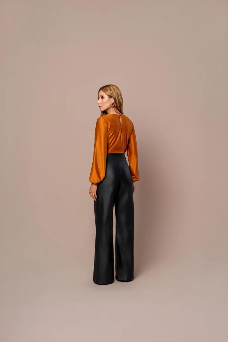 Calca Wide Leg Bengaline Cotg