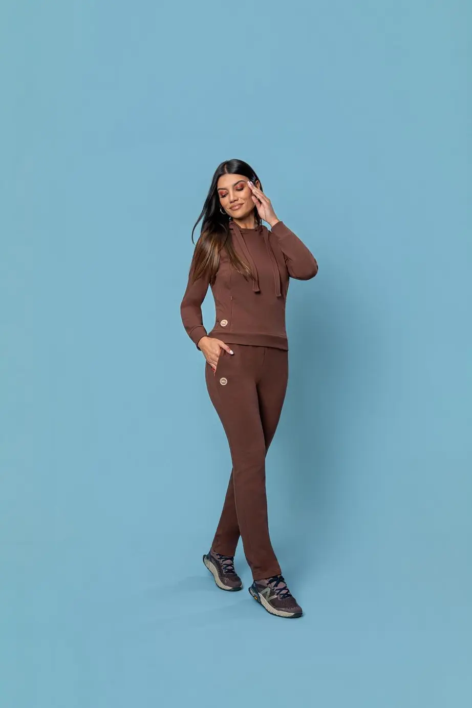 Calca Soft Blend Com Zipper Colorido