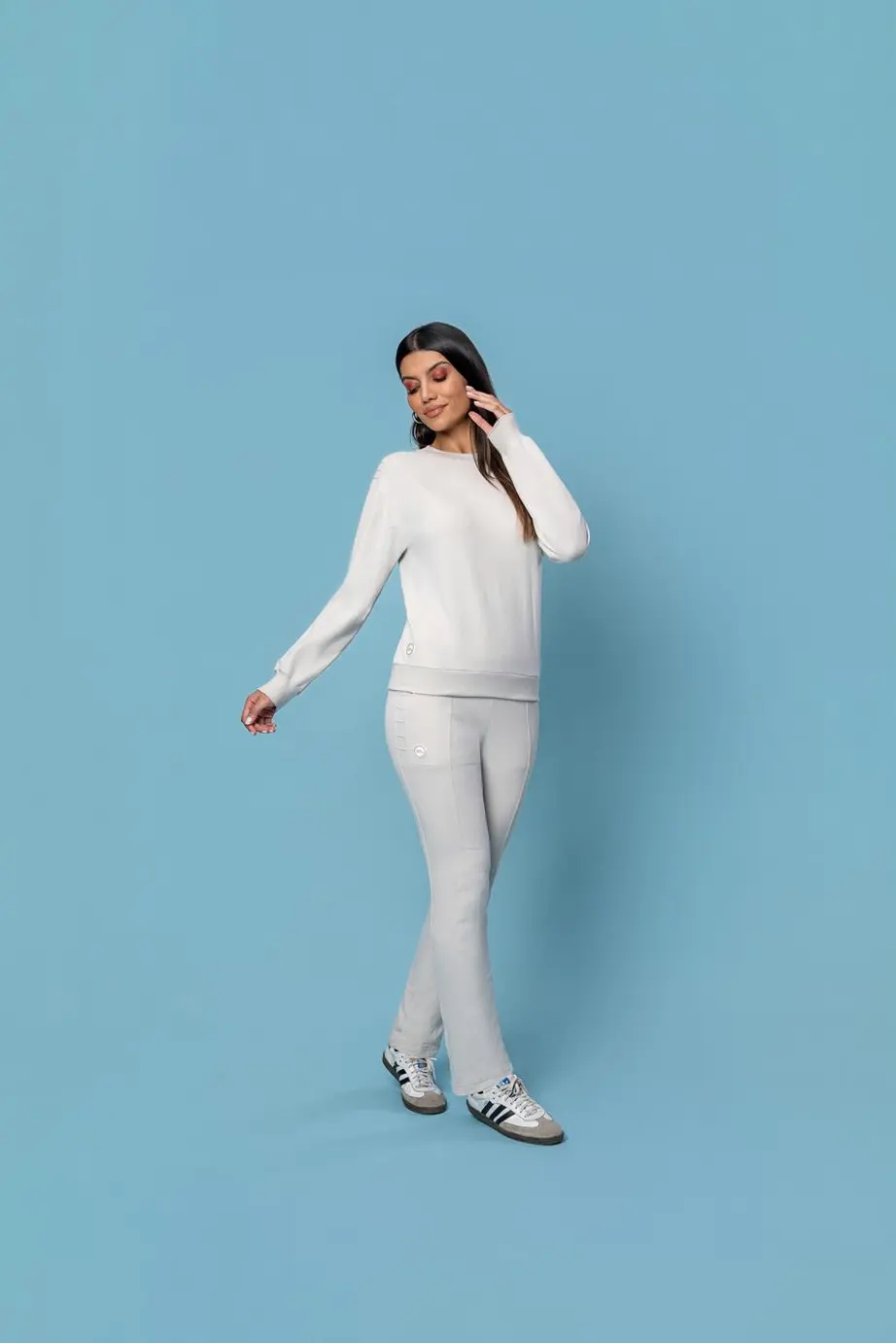 Calca Soft Blend Com Detalhes Laterais
