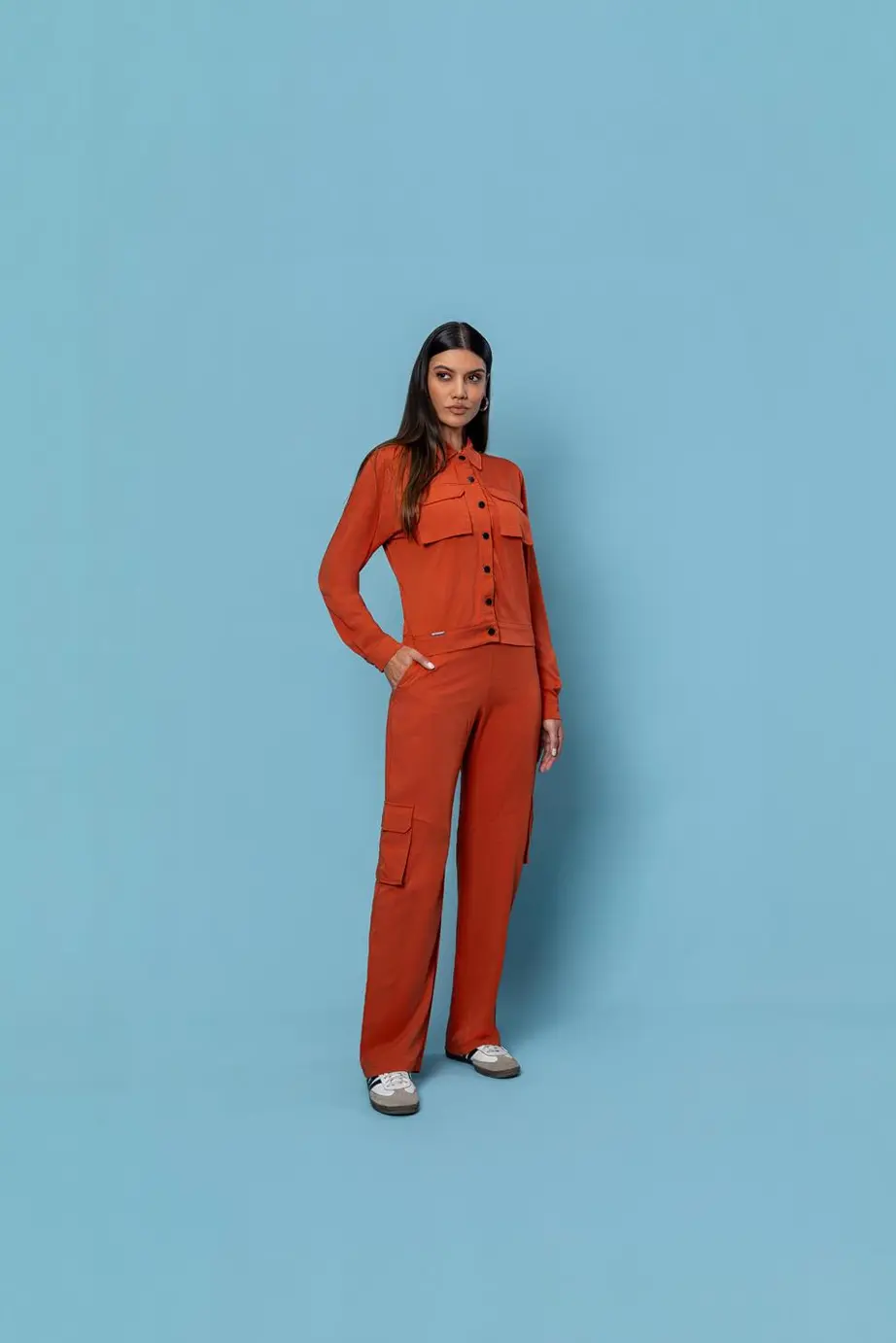 Calca Cargo Viscose