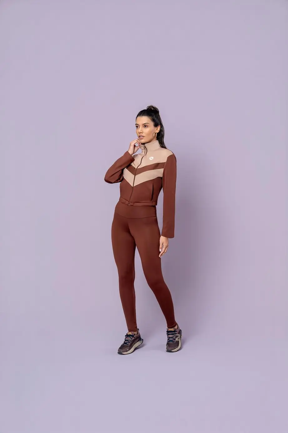 Jaqueta Cropped Thermo Bicolor