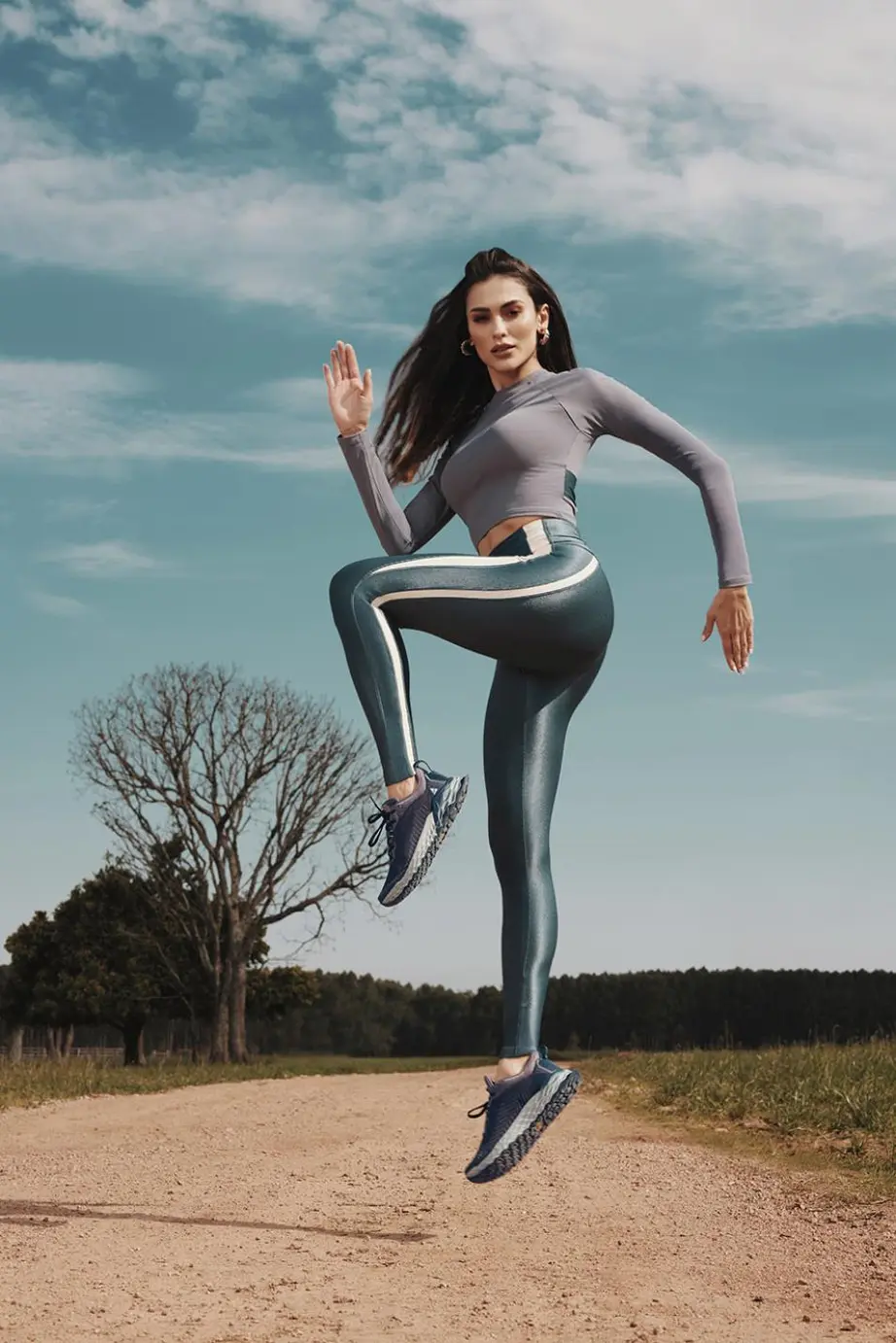 Legging Starshine Recorte Bege