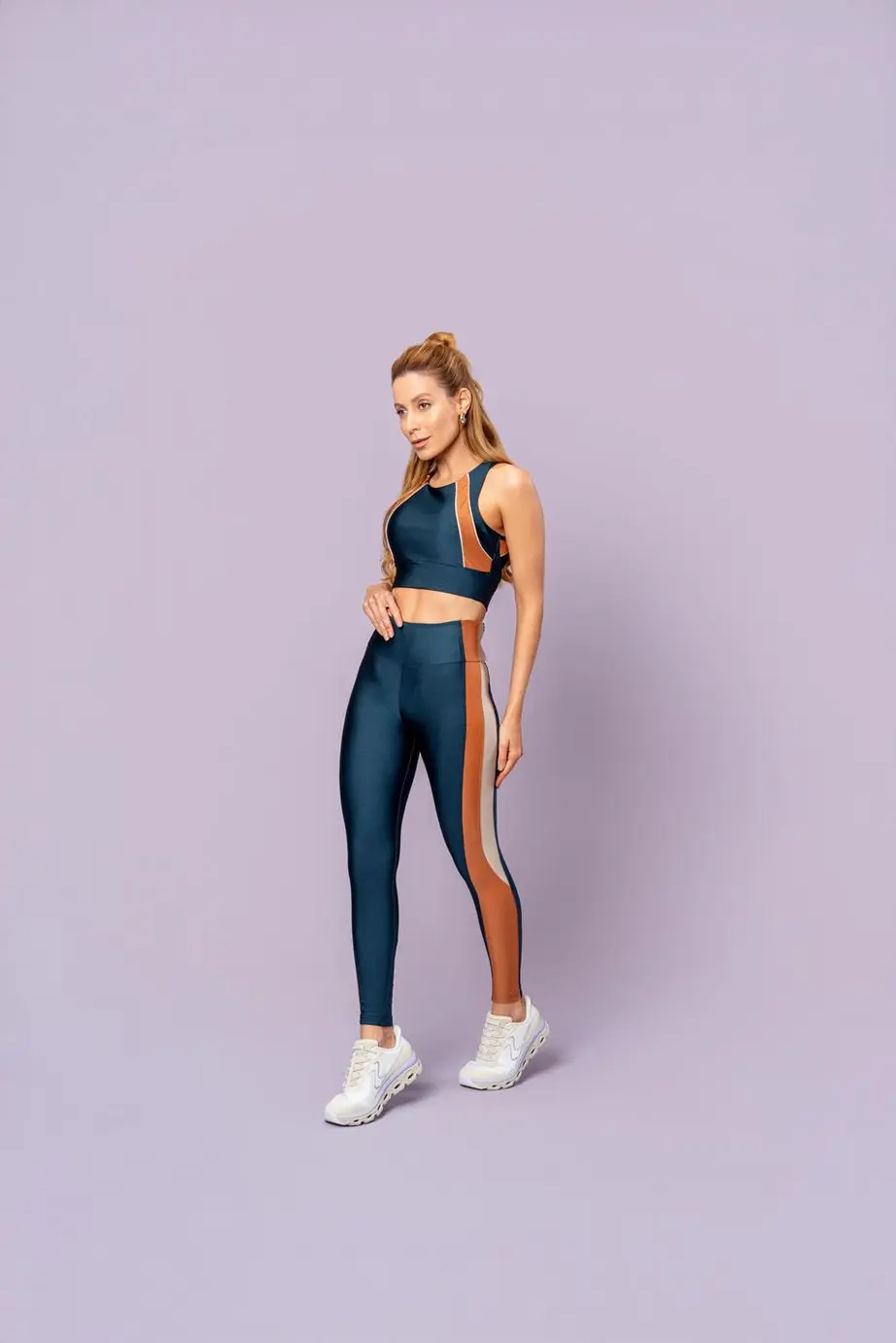 Legging Trilobal Detalhe Flora