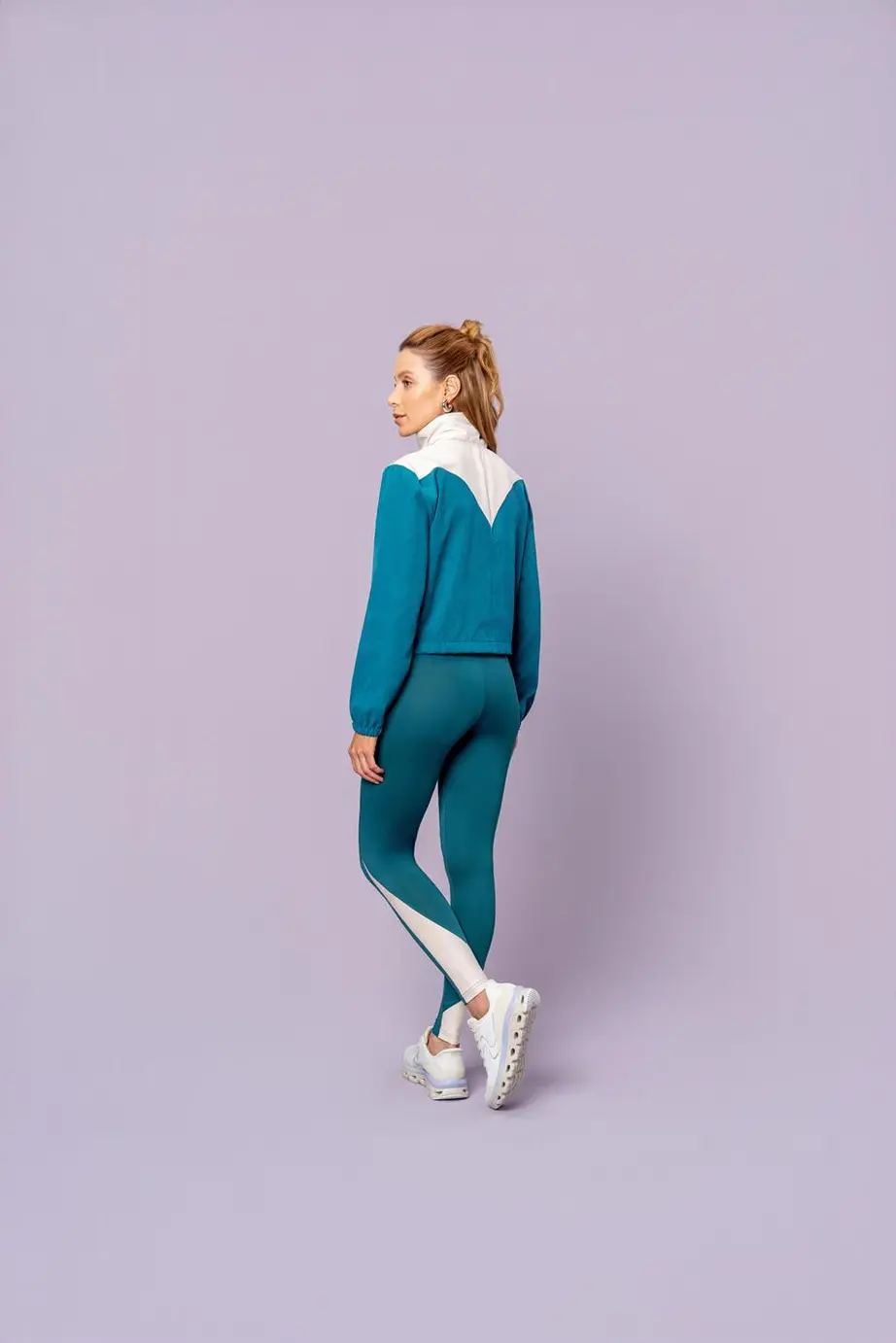Legging Power Blackout Recorte Bege