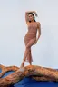 Vestido Tule Drapeado