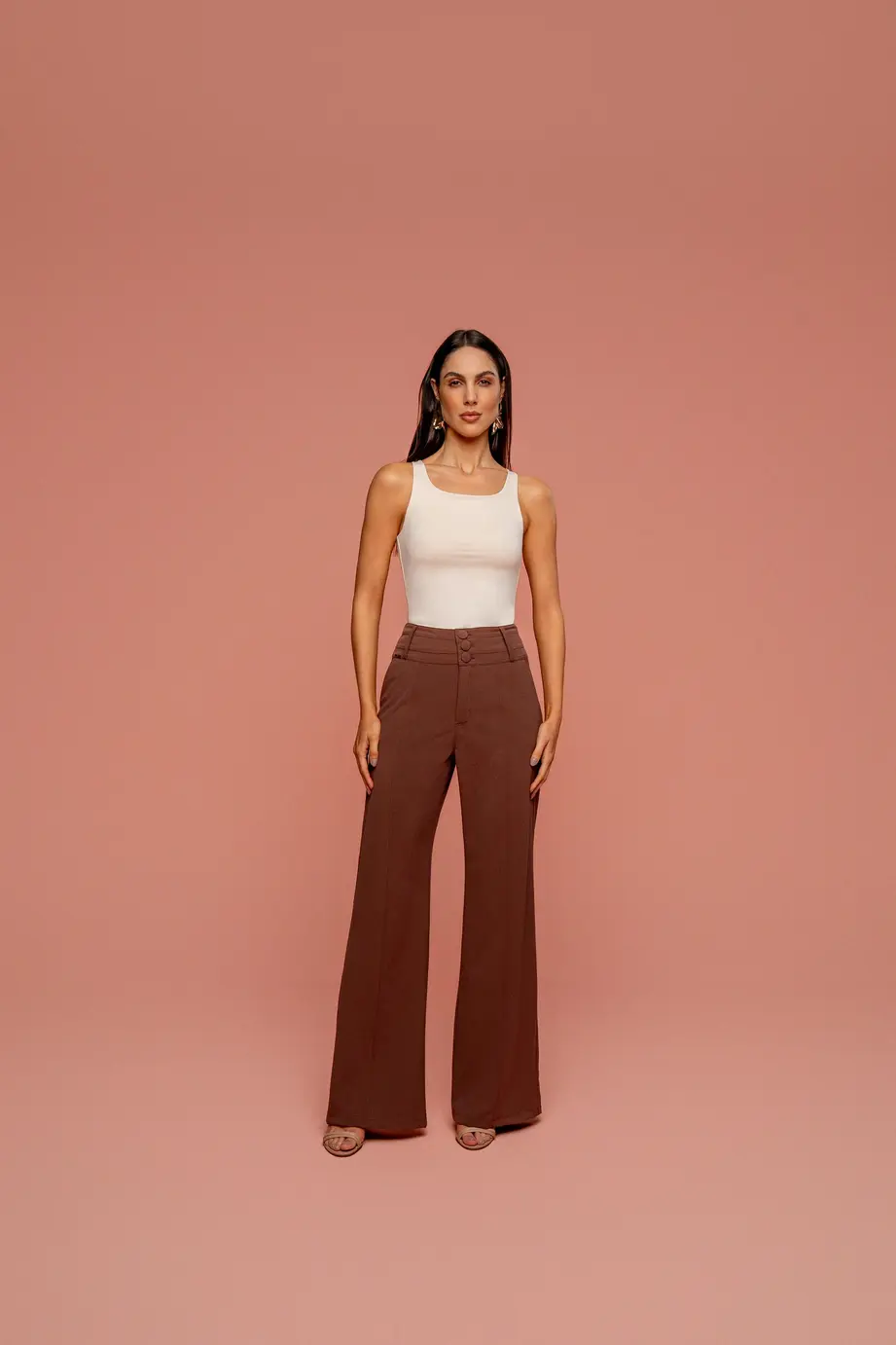 Calca Wide Leg Armani
