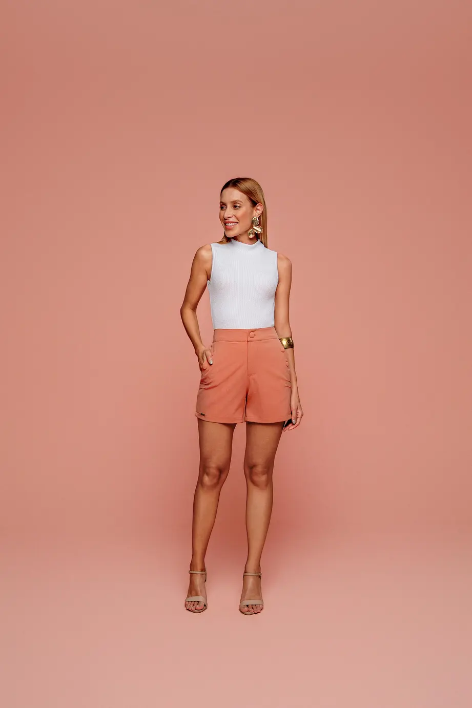 Short Armani Detalhe Botoes