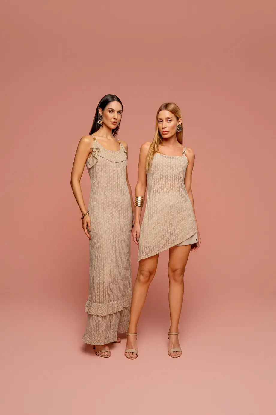 Vestido Longo Com Renda
