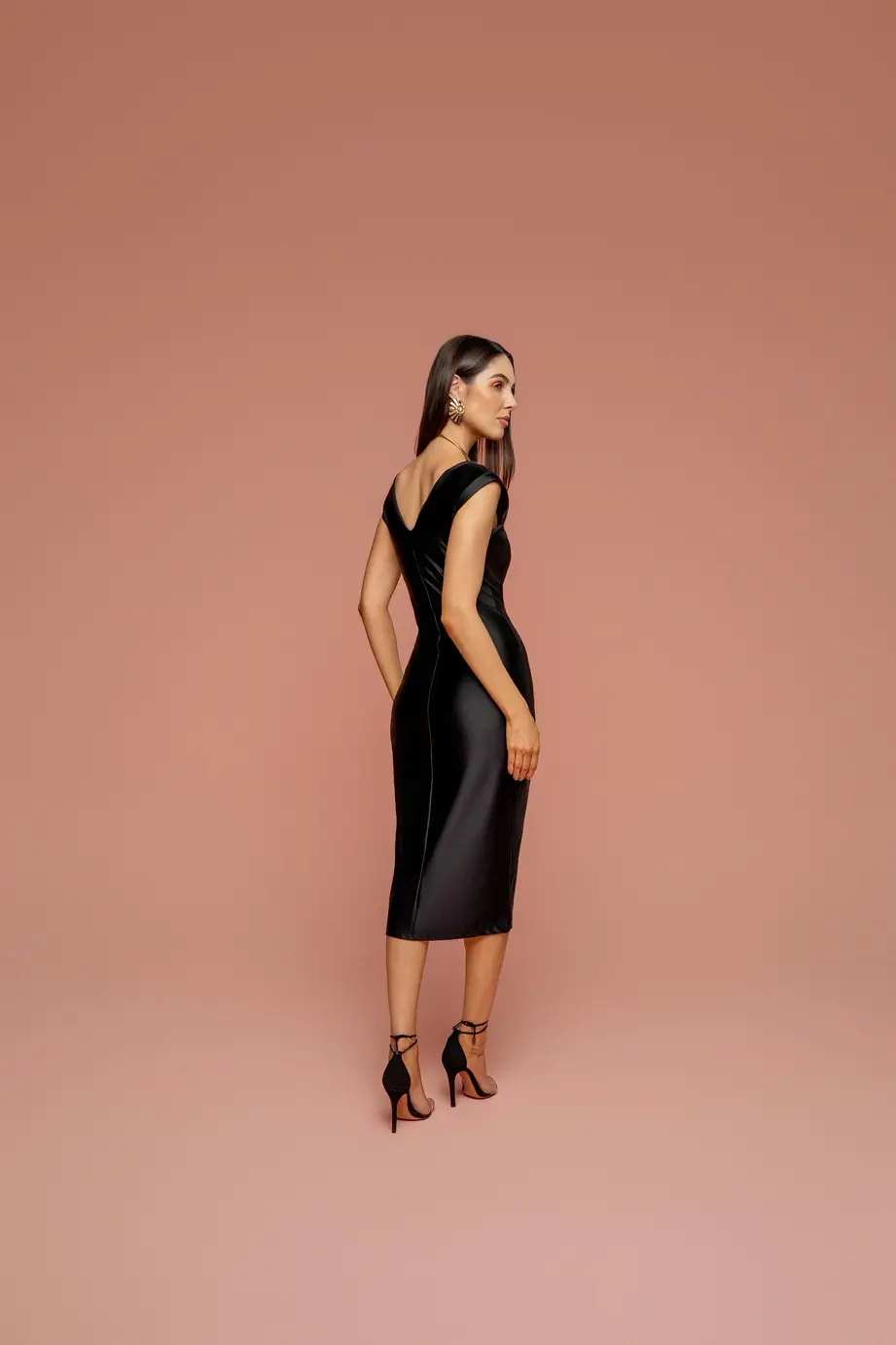 Vestido Midi Drapeado