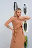Vestido Longo Com Babados E Broche
