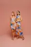 Vestido Longo Em Tule Sublimado Com Anagua