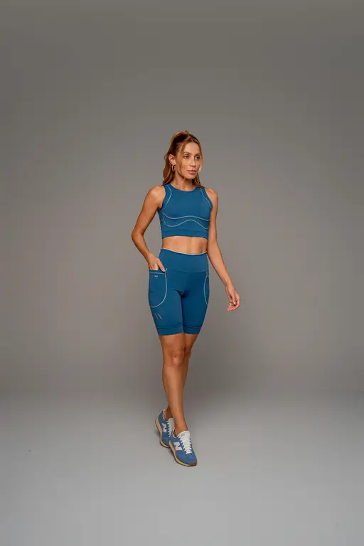 Short Running Detalhe Costuras