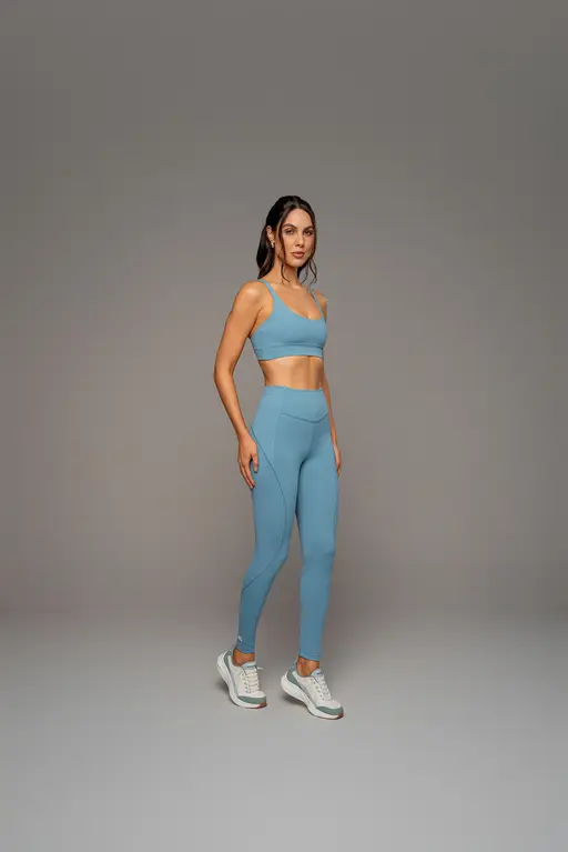 Legging Com Recorte E Bolso