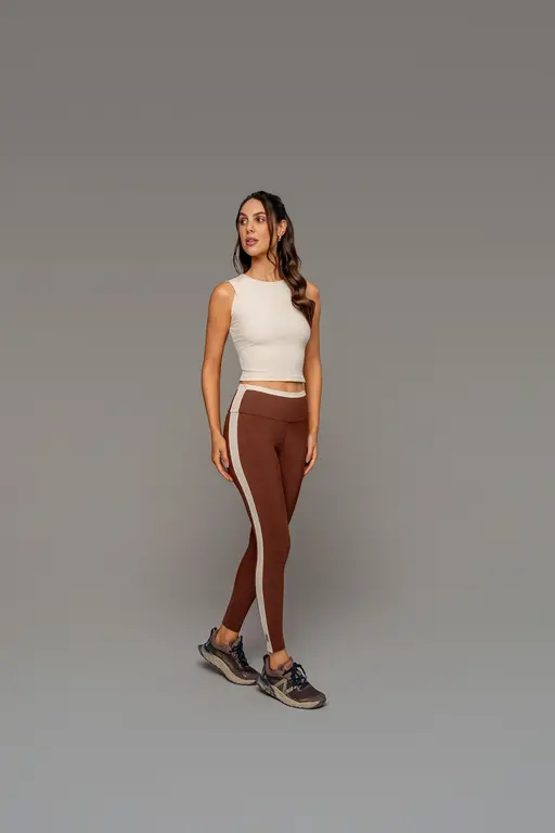Legging Power Rib Com Listra Off
